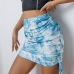 5Casual Print Drawstring High Waist Skirt For Women 