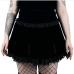 6Chic Black Lace Cross Patchwork Design Skirt