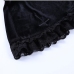 9Chic Black Lace Cross Patchwork Design Skirt