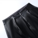 19Chic Black Slit High Waist Pu Midi Skirt 