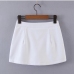 9Chic Slit White Zipper Design Skirt For Women