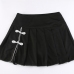 10Chinese Style Vintage Short Pleated Skirts For Women