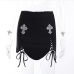 12Cool Designer Black Zipper Up Short Skirts