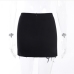 7Cool Designer Black Zipper Up Short Skirts