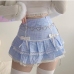 3Cute Bow Gingham Plaid Skirts For Women