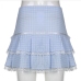 8Cute Bow Gingham Plaid Skirts For Women