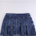 9Designer Blue Denim Shorts Skirts For Women