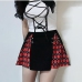 7Designer Patchwork Slit A-Line Sexy Short Skirts