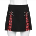 11Designer Patchwork Slit A-Line Sexy Short Skirts