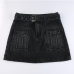 10Easy Matching Black Pockets Short Denim Skirts