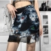 4Fashion Cat Print Gauze High Waist Sheath Skirt