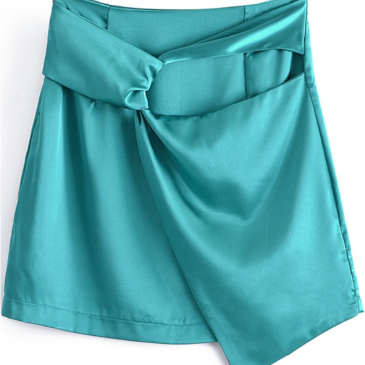 Irregular High Waist Solid Design Ladies Skirt