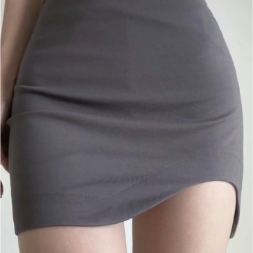 Irregular High Waist Summer Sheath Women Skirt