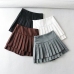 13New Pure Zipper Pleated Skirt For Women