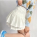 10New Pure Zipper Pleated Skirt For Women