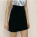7New Solid High Waist Skirt For Women