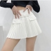 1Personalized High Rise Pleated Skirts For Women