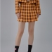 3Preppy Style A-Line Pleated Plaid Mini Skirt