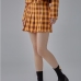 4Preppy Style A-Line Pleated Plaid Mini Skirt