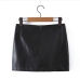 7Sexy Pu Sheath Mini Black Skirt For Women