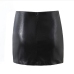 9Sexy Pu Sheath Mini Black Skirt For Women