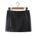 11Sexy Pu Sheath Mini Black Skirt For Women