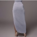 5Sexy Shiny High Slit Maxi Skirts