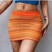 18Sexy Stripe Short High Waist Skirts
