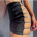 1Side Hollow Out Ladies Mini Skirt