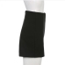 6Simple Dual Side Slit A Line Skirt