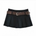 9Solid Color Fashion Pleated Mini Skirt