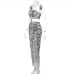 9Stylish Zebra Print Women Two Piece Skirt Sets