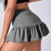 4Summer A-Line Ruffles Mini Skirts For Women