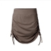 12Summer Ruched Solid Short Skirts For Women