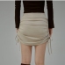 8Summer Ruched Solid Short Skirts For Women