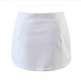 6White Zipper Up Ladies Mini Skorts For Women