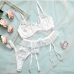 11 Sexy Lace Gauze Patchwork 3 Piece Sets