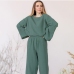 3Leisure Home Wear Solid Pajama Sets For Women