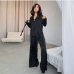 6Simple Split Two Pieces Silk Pajamas For Women