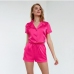3Simple Two Pieces Short Sleeve Pajamas Outfits