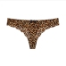 12Sexy Leopard Silk Seamless Thong Panties Women