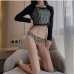 1Sexy Leopard Silk Seamless Thong Panties Women