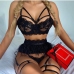 9 Sexy Lace Hollow Out  Two Piece Sets
