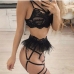 10 Sexy Lace Hollow Out  Two Piece Sets