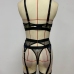 13Sexual Embroidery  See Through Underwear 2 Piece Sets
