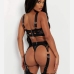 3Sexual Embroidery  See Through Underwear 2 Piece Sets