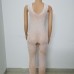 5Sexual Hollow Out  Gauze Transparent Sleeveless Jumpsuits