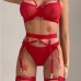 6Sexy Lace Patchwork Lingerie Sets For Women