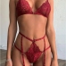 9Sexy Lace V Neck Patchwork Lingerie Sets