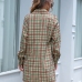 5British Style Contrast Color Plaid Ladies Blazer